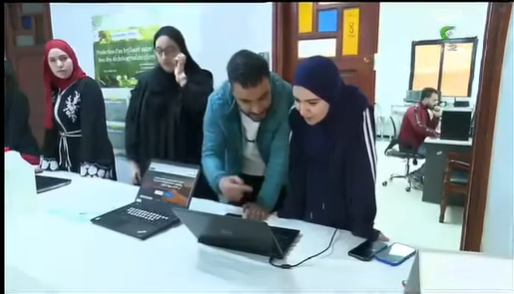 روبورتاج للتلفزيون الجزائري حول مشاريع طلبة وخريجي الجامعة