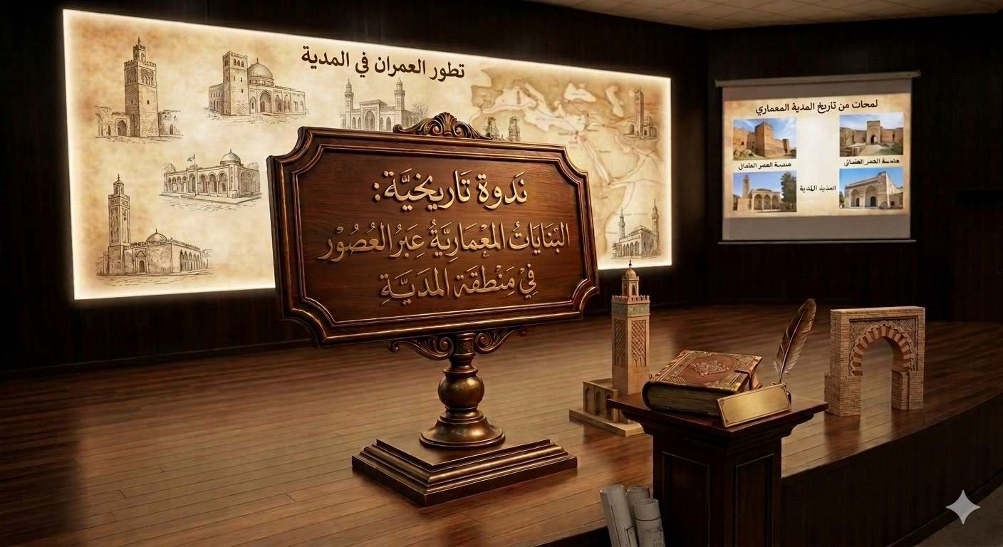 الندوة التاريخية الموسومة بالبنايات المعمارية عبر العصور في منطقة المدية