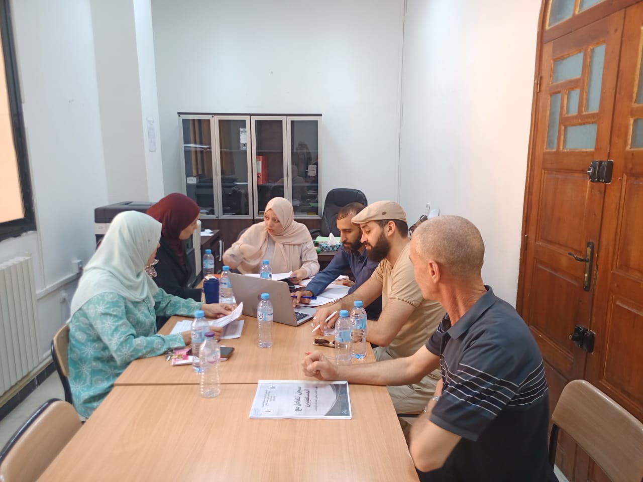 اجتماع تنسيقي مع مسؤول خلية الجودة