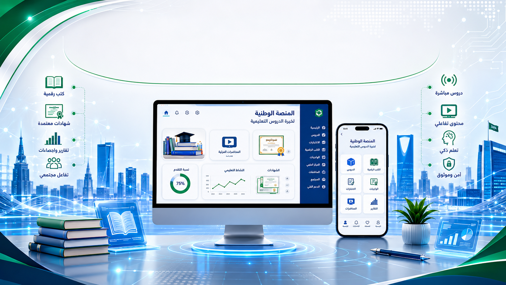 إطلاق المنصة الوطنية لخبرة الدروس التعليمية عبر الخط